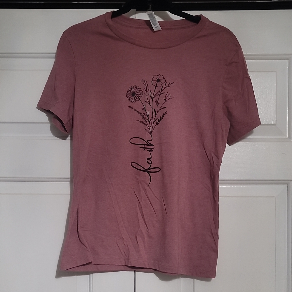 Bella Canvas Mauve Floral Graphic Tee